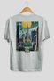 New York Usa 2 White Oversize Country City Back Printed Unisex T-Shirt 100% Cotton Premium