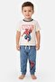 Toddlers Boy 2Pcs Spiderman Print T-Shirt And Pants Pyjama Set, Multicolor