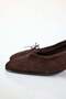 Brown Suede Elastic Heeled Ballerinas 26191 - 4