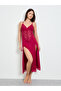 Burgundy Lace Insert Slip