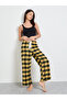 Multi Plaid Flannel Straight Pyjama