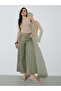 Green Wide Leg Pants With Wrap Detail