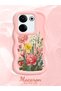 Tecno Camon 20 Compatible Case Camera Protector Pink Silicone Couple Phone Case Floral Pattern - 2