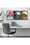 Sports Car Posters A4 With Outer Frame Set of 3 - 2