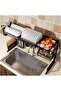 Dish Drying Rack Over the Sink - 2 Tier Compact Kitchen Organizer and Storage Space Saver for Counter - Dish Drainer and Utensil Holder (Stainless Steel, Black Dish Rack) - 3