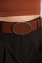 Leather Covered Cowboy Belt Women's Belt Trouser Belt Dress Belt Shirt Belt - 3