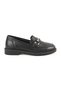 Women's Loafer Daily Comfortable Shoes Black Leather Lightweight Thermo Sole with Metal Accessories L04.702 - 2