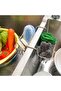 Stainless Steel Kitchen Sink Sponge Holder - Double-Layer Hanging Storage Rack for Dish Brushes and Sponges, 2.2-Inch Rust-Proof Sink Organizer, Draining Cleaning Caddy - 6