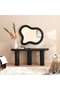HARPER - CONSOLE TABLE WITH MIRROR WOOD - BROWN - 2