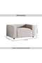 KHIZAR SINGLE SEATER SOFA - BEIGE - 4