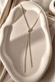 Evil Eye Beaded Sequin Design Y Necklace Tarnish Resistant Steel - 2