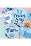 8Pcs Large Size Blue Baby Boy Gender Reveal Party Baby Shower Speech Balloon - 6