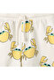 Knee Length Elasticated Drawstring Waist Shorts with Crab Print - 4
