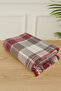 Cozy Scottish Patterned Tasseled Cotton Tv Blanket 130X170 cm Single Seat Sofa Shawl Knee Blanket Decorative Blanket - 4