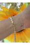 Modern Design Plate Chain Bracelet - Gold Color Minimalist - 2