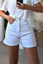 Premium New Season Stone Embellished Shorts - White - 5