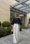 Women's Boat Neck Cape Blouse Loose Stylish Crop Blouse - 4