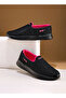Women's Black Low-Top Slip-on Shoes - Lightweight, Minimalist Designed for Elegance