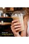 200Pcs 12Oz Plastic Cups with Lids and Straws, Disposable Cups for Iced Coffee, Smoothie, Milkshake, Cold Drinks - 4