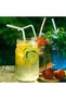 Individually Wrapped, 6mm x 240mm, 100 Pieces, Colourful Drinking Straws-Long and Flexible-Ideal For Parties, Bars, Drinks - 7