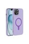 Apple iPhone 15 Compatible Case Pastello Magsafe Lilac