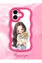 iPhone 16 Plus Compatible Case with Camera Protector Red Silicone Couple Phone Case Girl Pattern - 2