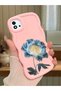 Realme C11 2021 Compatible Case Camera Protector Pink Silicone Couple Phone Case Floral Pattern