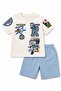 Boy's T-Shirt and Shorts 3 Piece Set Summer Cotton - 3