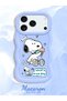 iPhone 17 Pro Max Compatible Case Camera Protector Blue Silicone Couple Phone Case Stripe Pattern - 2