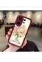 Vivo X200 Fe Compatible Case Camera Protector Burgundy Silicone Couple Phone Case Floral Pattern