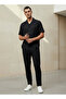 Men Straight Fit Linen Blend Trousers - 3