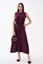 Women's Sleeveless Belted Dress - 4