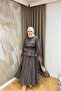 Molly Nelly Layered Skirt and Sleeve Set with Lining - 3