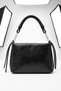 Women's Crossbody Bag with Cross Straps & Chain and Tassel Detail