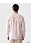 Lcwaikiki Classic Pink Regular Fit Linen Blend Men's Shirt - 3