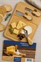Presentation Board Set Bamboo Cutting Board with Knife and Fork Bamboo Serving Board