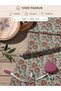 100% Cotton Satin Fabric 100X155 cm Cream Background Color Flower Patterned Decorative Patchwork Fabric