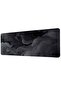 Dark Gray Abstract Smoke Waves 40X90 cm Gaming Mousepad Non-Slip Base Large Size Mousepad