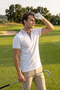 White Beige Collar Detailed Non-Fraying Collar Summer Polo T-Shirt 100% Cotton Breathable Sailor T-Shirt - 4