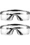 MARTYRA Safety Goggles, 1 Pcs Wrap Around Safty Glasses Anti-Fog Protective Goggles Black Frames Eye goggles protection for Kids adult Eye Protection with Clear Thicker PC Lenses For Outdoor - 2