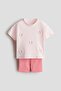 2-piece top and cycling shorts set