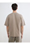 Brown Regular Fit Crew Neck Men's T-Shirt - 5