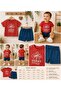 طقم صيفي للأطفال الأولاد مصنوع من القطن بنسبة 100% مع طباعة نخيل - 7