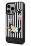 iPhone 16 Pro Max Compatible 3D Dachshund Dog Figured Striped Silicone Phone Case - 6
