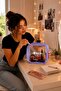Lilac Frame Pvc Transparent Cosmetic Bag |   Travel, Makeup, and Personal Care Organizer - 2
