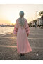 Flared Sleeves, Three-Stripe Accessory Detail, Loose Fit, Dress That Can Be Worn on Casual and Special Occasions. - 5
