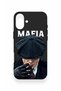 iPhone 16 Plus Compatible Mafia Patterned Silicone Case - 2