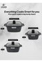 Life Smile Granite Nonstick Cookware Set with Lids – Induction Compatible Aluminum Pots, Scratch Resistant, PFOA-Free - 3