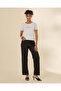 Women Grey Contrast Rib Graphic T-Shirt - 2
