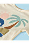 Infant Boys Beige Summer Print T-Shirt - 2